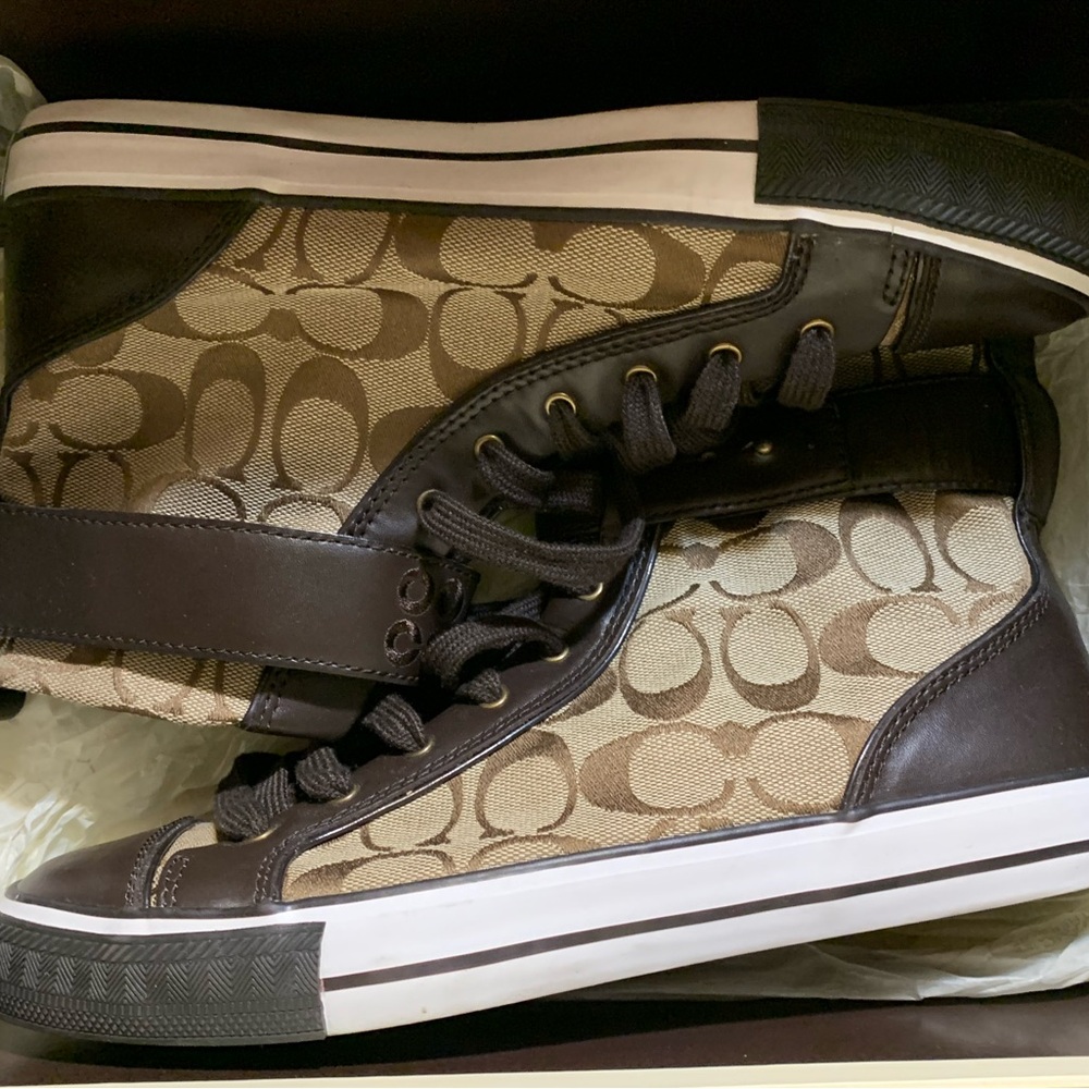 Coach White Shoe Box